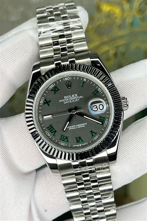 rolex wimbledon silver